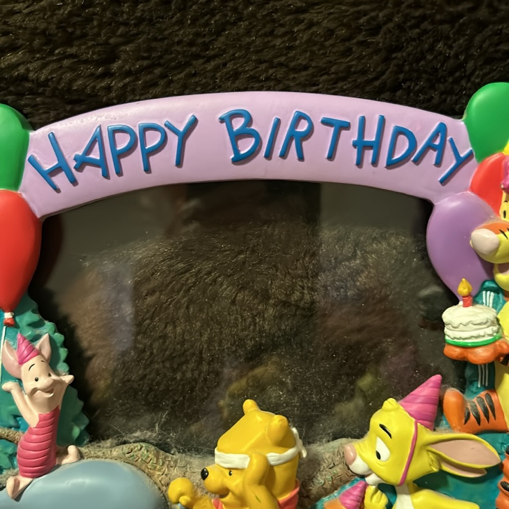 Disney Winnie the Pooh Happy Birthday Frame 6 1/2 by 6 1/2 - Picture 4 of 9